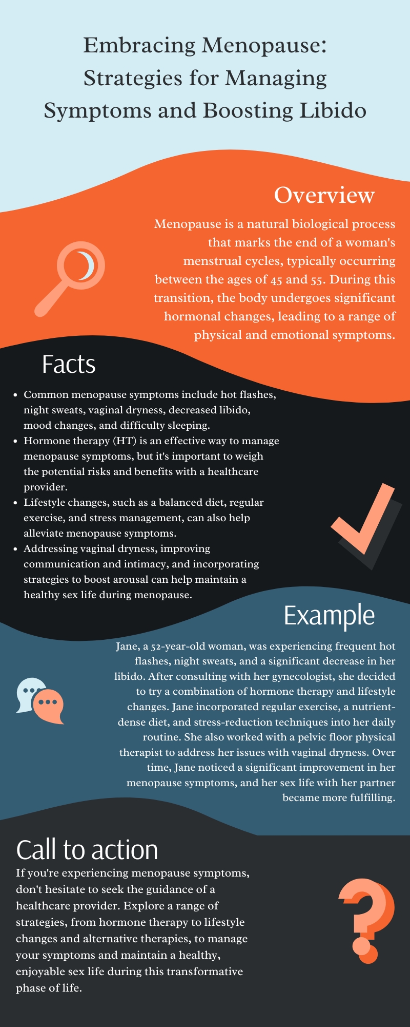 Embracing Menopause Strategies for Managing Symptoms and Boosting Libido Infographic